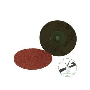   3M™ Roloc™ 361F gyorscsatlakozós csiszolóvászon korong, P50, 75 mm, zöld, 7000045096, , , Fém