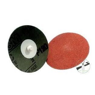   3M™ Roloc™ 361F gyorscsatlakozós csiszolóvászon korong, P120, 50 mm, fehér, 7000000388