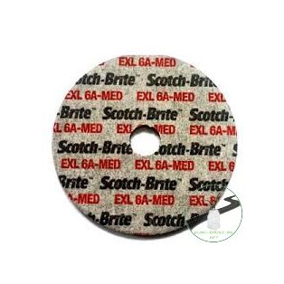   3M™ Scotch-Brite™ EXL XL-UW furatos préselt korong, 6A MED, 25 mm x 25 mm x 4,8 mm, 7100001140, , , Fém