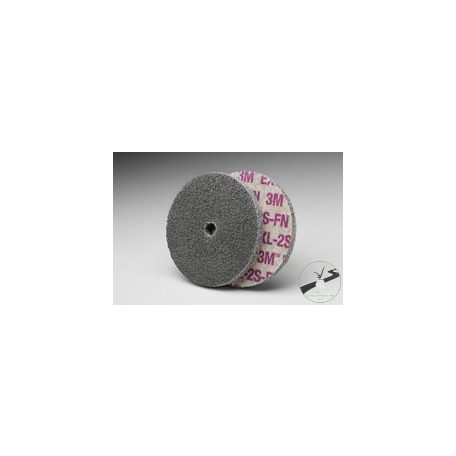 Scotch-Brite™  EXL Unitized Wheel XL-UW, 152 mm x 12.7 mm x 12.7 mm, 2S Fine, 7100256479