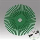 3M™ Scotch-Brite™ RB-ZB A típusú radiális sünkefe, P 50, 25 mm, zöld, 7000000761, , , Fém