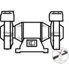 3M™ Scotch-Brite™ BB-ZB C típusú radiális sünkefe, P120, 150 mm x 12,7 mm x 25,4 mm, fehér, 7100138298, , , Fém