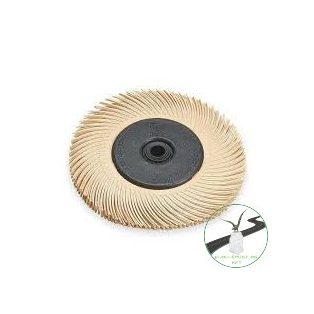   3M™ Scotch-Brite™ BB-ZB C típusú radiális sünkefe, 6 Micron, 150 mm x 12,7 mm x 25,4 mm, barack színű, 7000046180