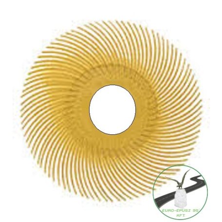 3M™ Scotch-Brite™ BB-ZB C típusú radiális sünkefe utántöltő, P 80, 150 mm x 1,56 mm, sárga, 7100138301