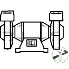   3M™ Scotch-Brite™ BB-ZB C típusú radiális sünkefe, P 80, 193 mm x 25,4 mm x 32 mm, sárga, 7100138337, , , Fém