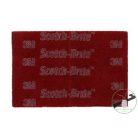 3M™ Scotch-Brite™ 7447 PRO kézi lapka, A VFN, 152 x 228 mm, bordó, 7100023339, , , Fém, Fa