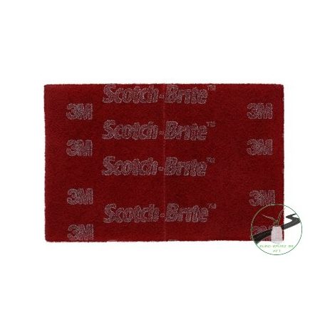 3M™ Scotch-Brite™ 7447 PRO kézi lapka, A VFN, 152 x 228 mm, bordó, 7100023339