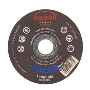   ABRABORO CHILI ALU VÁGÓKORONG 115x1,0x22,23, 050711501005, ABRABORO® Chili ALU premium korong, Alumínium, 