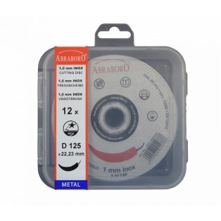   ABRABORO CHILI INOX VÁGÓKORONG 115x1,0x22,23 12xSET, 050711501012, ABRABORO® Chili INOX fémvágó korong, Inox, rozsdamentes fémek, 