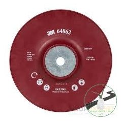   3M™ Fibertárcsa felfogó, 180 mm, bordázott, piros, PN64862, 7000032411, , , 