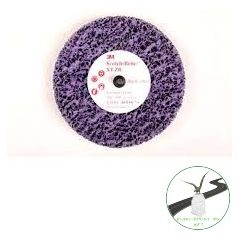   3M™ Scotch-Brite™ Clean and Strip XO-DC Pro furatos tisztítótárcsa 100 mm x 13 mm S XCRS, lila, 7100176374, , , Fém