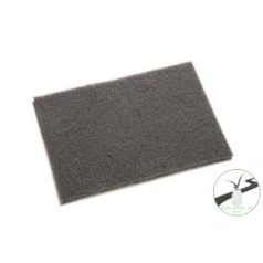   3M™ Scotch-Brite™ 7448+ kézi lapka, 158 mm x 224 mm, S UFN, szürke, 7100182555, , , Fém, Fa