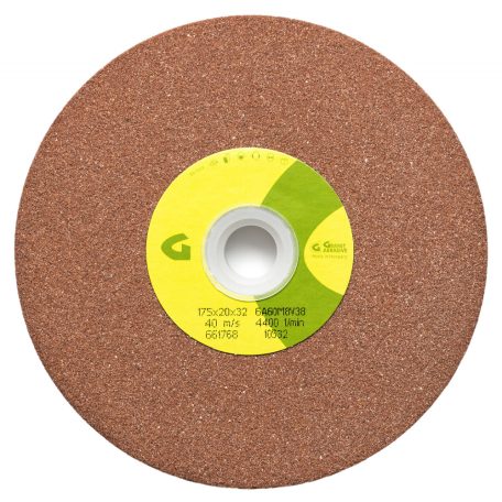 Gránit Kerámia kötésű  sima köszörűkorong 150x20x32 mm 32/25/20 6A60M8V 38, 10297