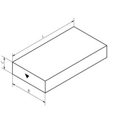  150x80x25 mm Gránit kerámia kötésű köszörű szegmensek 6A36H8V 38, 10358, acél,