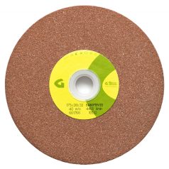   175x20x32 mm 32/25/20 furatszűkítővel Gránit kerámia kötésű sima köszörűkorong 6A60K8V 38, 10530, Edzetlen szerszámacél-Edzett szerszámacél-Gyorsacél (SS. HSS)-Acélöntvény-Szürkeöntvény-Kéregöntvény-Keménybronz-Műany<wbr> ag-Gumi-Üveg,