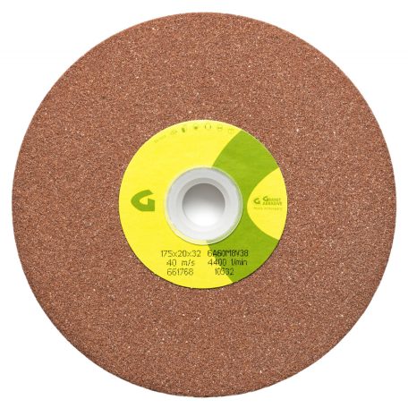 Gránit Kerámia kötésű  sima köszörűkorong 175x20x32 mm 32/25/20 6A60M8V 38