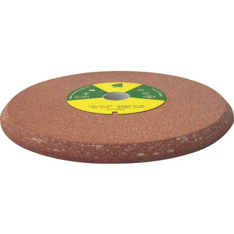 Gránit Kerámia kötésű  vékony profilozott köszörűkorong fűrészélezésre 200x10x32 mm U3 32/25/20 6A60M8V 38, 10648, , Edzetlen szerszámacél-Edzett szerszámacél-Gyorsacél (SS. HSS)-Acélöntvény-Szürkeöntvény-Kéregöntvény-Keménybronz-Műanyag-Gumi-Üveg, 