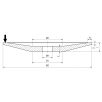   Gránit Kerámia kötésű  homorú élezőkorong 200x20x32 mm U3.2 J90 E12 W10  6A60K8V 31, 10715