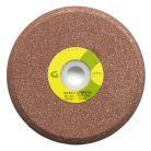 Gránit Kerámia kötésű vékony profilozott köszörűkorong fűrészélezésre 250x10x32 mm U3 32/25/20 6A60N8V 38, 10852, Edzetlen szerszámacél-Edzett szerszámacél-Gyorsacél (SS. HSS)-Acélöntvény-Szürkeöntvény-Kéregöntvény-Keménybronz-Műanyag-Gumi-Üveg, 