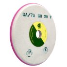 Gránit Kerámiakötésű vékony profilozott köszörűkorong fűrészélezésre 200x12x32 mm U3 32/25/20 SZENDVICS 6A/7A60N8V 31, 14495, Edzetlen és Edzett szerszámacél, Gyorsacél (SS, HSS), Acélöntvény, Szürkeöntvény, Kéregöntvény, Bronz, Műanyag, Gumi, Üveg