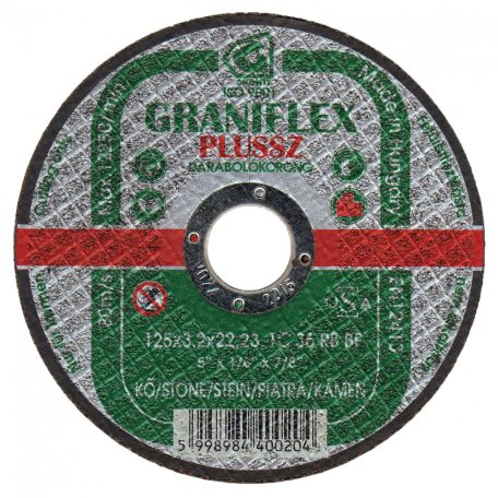 GRANIFLEX PLUSSZ vágókorong kőzetekhez 125x3,2x22,23 mm  1C36R8BF 80