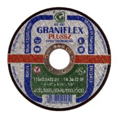   180x3,2x22,23 mm Gránit GRANIFLEX PLUSSZ vágókorong szerkezeti acélhoz 1A36S7BF 80, 40028, GRANIFLEX PLUSSZ, általános szerkezeti acélok - szerszámacélok,