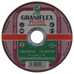  GRANIFLEX PLUSSZ vékony vágókorong inoxhoz 115x1,0x22,23 mm   INOX  11A60S7BF 80
