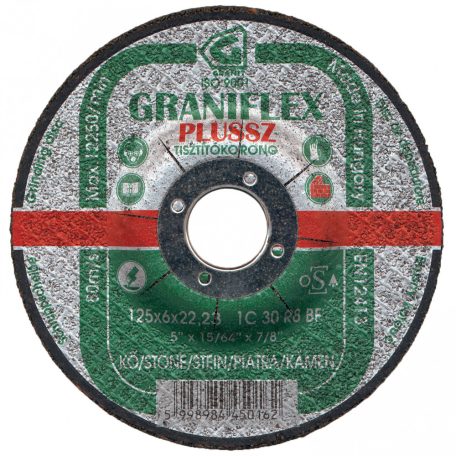 GRANIFLEX PLUSSZ tisztítókorong kőzetekhez 115x6,0x22,23 mm   1C30R8BF 80