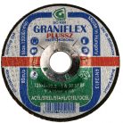 Gránit GRANIFLEX PLUSSZ tisztítókorong szerkezeti acélhoz 125x6,0x22,23 mm    1A30S7BF 80, 45015, GRANIFLEX PLUSSZ, Általános fém-Szerkezeti acél, 