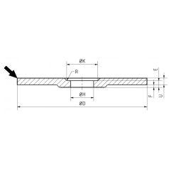   Gránit Prémium minőségű GRINDING-MASTER szabadfelületű tisztítókorong szerkezeti és ötvözött acélhoz 180x6,5x22,23 mm  62A24S7BF 80, 45319, GRINDING-MASTER, Szerkezeti acél-Szerszámacél-Alacsonyan ötvözött acél-Acélöntvény, 