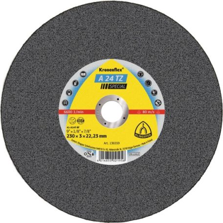 Klingspor A 24 TZ Special Vágókorong sarokcsiszolóhoz 230 mm – 136559