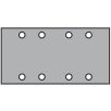   Klingspor PS 33 BK Csíkok tépőzáras, 93 x 178 mm szemcse 240 lyukasztási forma GL17, 148048