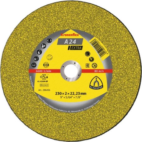 Klingspor A 24 Extra Vágókorong sarokcsiszolóhoz 230 mm – 189002