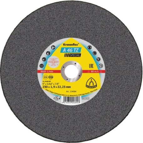 Klingspor A 46 TZ Special Vágókorong sarokcsiszolóhoz 180 mm – 221161