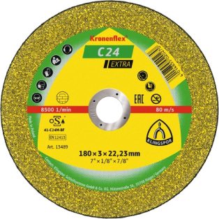   Klingspor C 24 EX Vágókorongok, 125 x 2,5 x 22,23 mm egyenes, 242144