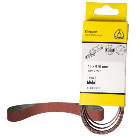 Klingspor CS 310 XF Szalagok, 13 x 457 mm szemcse 60 F4G, Kiakaszt. csomagolás, 248821