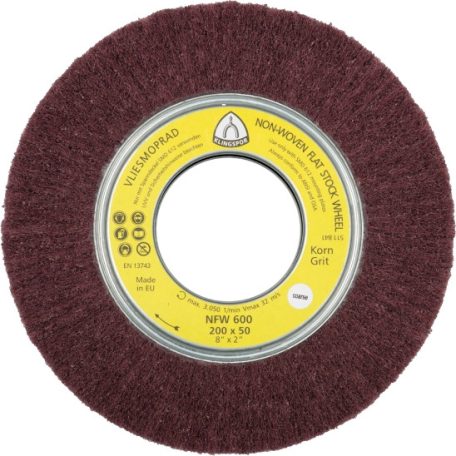 Klingspor NFW 600 Vlies és kombinált vlies lamellás csiszolókerekek (flíz, kombinált flíz szaturnusz korongok) 165 mm – 258900