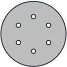 Klingspor PS 73 BWK Tárcsa tépőzáras hatóanyaggal bevont, 150 mm szemcse 240 lyukasztási forma GLS3, 301226, PS 73 BWK, festék/lakk/kitt, Excentercsiszoló