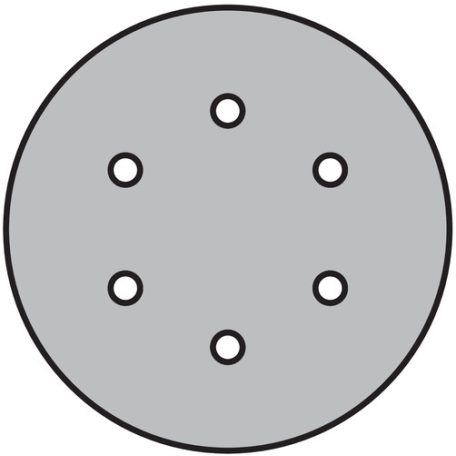 Klingspor PS 73 BWK Tárcsa tépőzáras hatóanyaggal bevont, 150 mm szemcse 240 lyukasztási forma GLS3, 301226, PS 73 BWK, festék/lakk/kitt, Excentercsiszoló