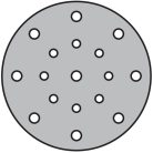 Klingspor PS 73 CWK Tárcsa tépőzáras hatóanyaggal bevont, 150 mm szemcse 120 lyukasztási forma GLS51, 310478, PS 73 CWK, festék/lakk/kitt, Excentercsiszoló