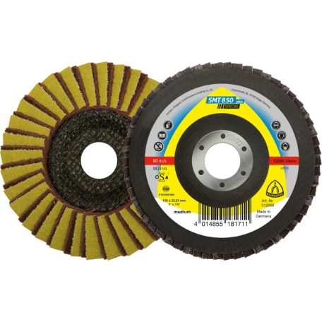 Klingspor SMT 850 Kombinált csiszolótányérok, 115 x 22,23 mm szemcse 80 Medium/közepes kúpos, 312557