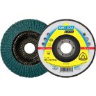 Klingspor SMT 324 Lamellás csiszolótányér, 115 x 22,23 mm szemcse 40 egyenes, 321645, SMT 324 Extra, nemesacél-acél, Sarokcsiszoló lamellás tányérral