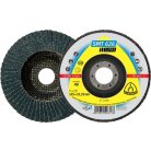 Klingspor SMT 626 Lamellás csiszolótányér, 180 x 22,23 mm szemcse 40 kúpos, 321691, SMT 626 Supra, nemesacél-acél, Sarokcsiszoló lamellás tányérral