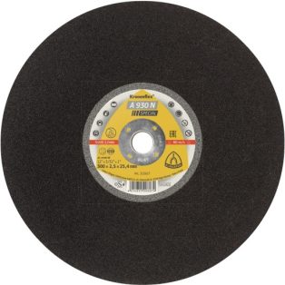   Klingspor A 930 N Nagyméretű vágókorongok, 350 x 3 x 25,4 mm egyenes, 322628, A 930 N Special, acél, Asztali daraboló