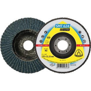   Klingspor SMT 624 Lamellás csiszolótányér, 180 x 22,23 mm szemcse 120 kúpos, 322787