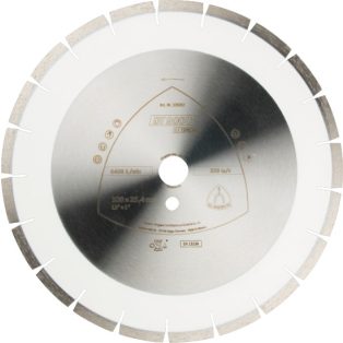   Klingspor DT 900 U Gyémánt vágókorongok, 350 x 3 x 30 mm 21 Szegmensek 40 x 3 x 10 mm, Széles szegmenshézag, 325084