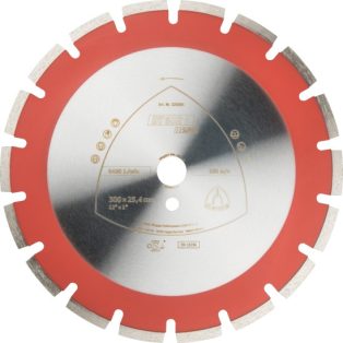   Klingspor DT 602 B Gyémánt vágókorongok, 350 x 3,2 x 25,4 mm 21 Szegmensek 40 x 3,2 x 9 mm, Széles szegmenshézag, 325088