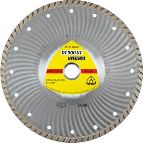 Klingspor DT 900 UT Special Gyémánt vágótárcsa 230 mm – 325367
