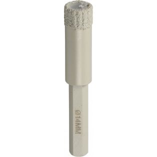   Klingspor DB 600 F Fúrófejek, 8 x 40 mm 1 Szegmensek 10 mm, Folyamatos vágóél 1/4" bit, hatszögű, 325527