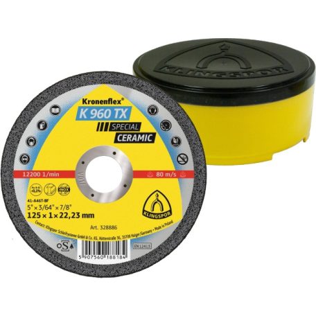 Klingspor K 960 TX Special Vágókorong sarokcsiszolóhoz 125 mm – 328886